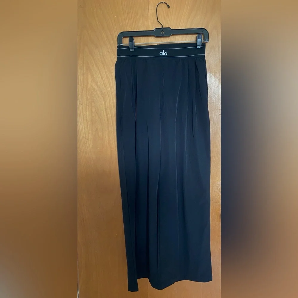 ALO Yoga Black High-Waist Trousers